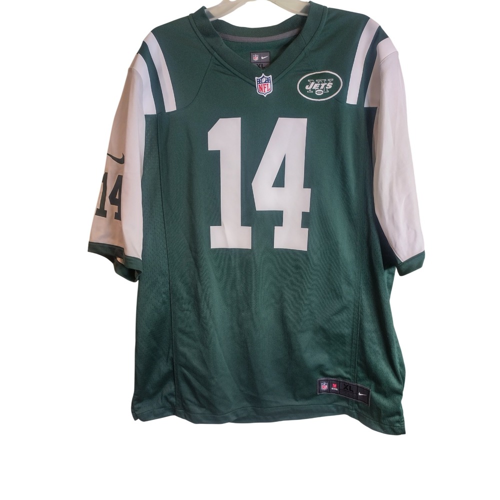 Nike New York Jets Sam Darnold 14 NFL Jersey Green White Mens XL On Field